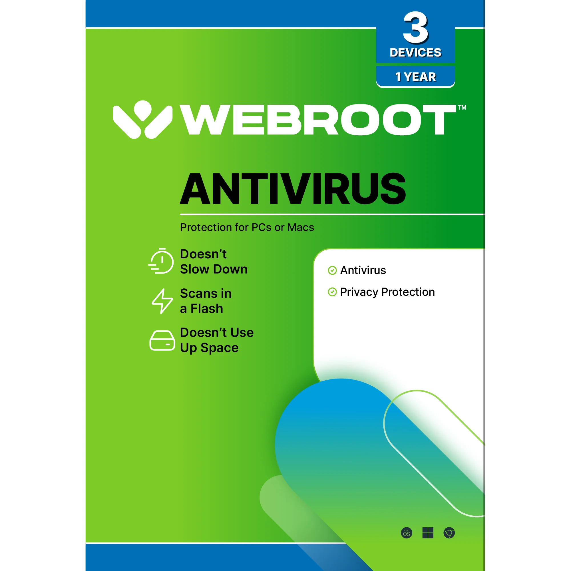 Webroot Antivirus Software for 3 Devices